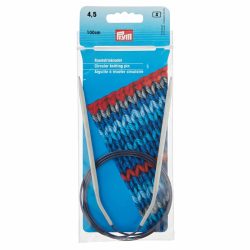 Prym Rundstricknadel Alu, grau 4.50 mm, 100 cm
