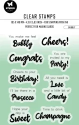 SIZZIX Klarischtstempel Bubbly STAMP356 14.8x10.5x0.3cm