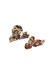 Trisa Fashion Acrylklemme Braun 2 Stk.