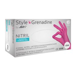 Med-Comfort Style Handschuhe Nitril puderfrei Magenta S 100 Stk.