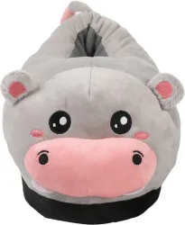 I-TOTAL Pl&uuml;sch-Hausschuhe 30x19x18cm XL2850 Hippo grau
