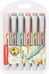 STABILO Swing Cool Leuchtmarker 1-4mm 275/6-09 Nature, Etui 6 St&uuml;ck