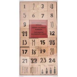 Rico Stempelset Adventskalender-Zahlen, 8 x 16 cm, FSC