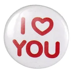 Rico Button I Love You, 25 mm