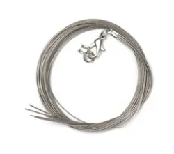 Rico Edelstahlcollier, silber, 6 - reihig, Zubeh&ouml;r