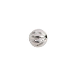 Rico Kugel geriffelt, silber, 9 mm, Accessoires Display III