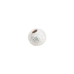 Rico Kugel, rau, silber, 4 mm, 20 Stk., Accessoires Display III