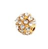 Rico Strassperle, gold - weiss, 10 mm, Accessoires Display l