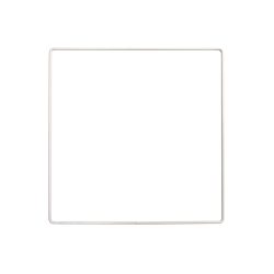 Rico Metallring Quadrat, weiss, 20 CM