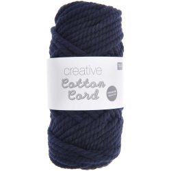 Rico Creative Cotton Cord, marine, 130 g, 5 mm, 25 m, 100 % CO