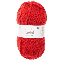 Rico Creative Twist Super Chunky, rot, 100 g, 75 m, 80 % PAN, 20 % WP