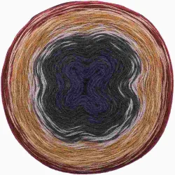 Rico Creative Wool D&eacute;grad&eacute; Super 6, rot-blau, 200 g, 800 m, 70 % PAN, 30 % WV