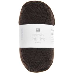 Rico Essentials Fine Fine Merino schokolade, 50 g, 200 m, 100 % WV
