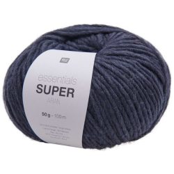Rico Essentials Super aran marine, 50 g, 100 m, 50 % Schurwolle, 50 % PAN