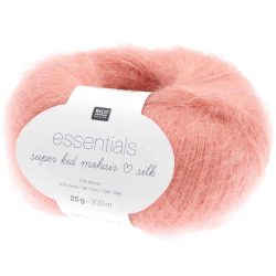 Rico Essentials Super Kid Mohair Loves Silk sanddorn, 25 g, 200 m, 70 % WM, 30 % SE, OEKO-TEX Standard 100