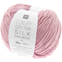 Rico Luxury Cotton Silk Cashmere dk orchidee, 50 g, 110 m, 75 % CO, 15 % SE, 10 % Kaschmir, OEKO-TEX Standard 100