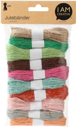 I AM CREATIVE Juteb&auml;nder Mix 8m 2125.10 assortiert 10 St&uuml;ck