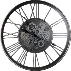 EGLO Wanduhr Kenema 55cm 425529 silber