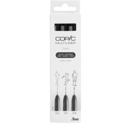 COPIC Multiliner 22075631 schwarz 3 St&uuml;ck