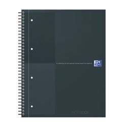 OXFORD Spiralbuch A4+ 400194457 liniert, schwarz 80 Blatt