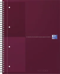 OXFORD Spiralbuch A4+ 400194459 liniert, rot 80 Blatt