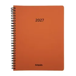 BREPOLS Agenda Timing Calvi 2026 0.136.6870 1W/2S orange 17.1x22cm