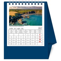 NOVOS Tischkalender Europa 2026 500046 1M/1S dunkelblau ML 11.5x14cm