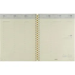 BREPOLS Agenda Concorde 2026 0.240.9900 1W/2S Ersatz chamois 21x27cm
