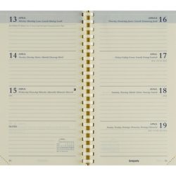 BREPOLS Agenda Interplan 2026 0.736.9900 1W/1S Ersatz chamois 9x16cm