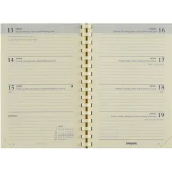 BREPOLS Agenda Delta 2026 0.834.9900 1W/2S Ers. chamois 8.5x12.5cm