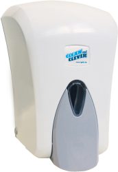 CLEAN AND CLEVER Schaumseifenspender 1lt 40444 SMA403 Weiss, Kunststoff