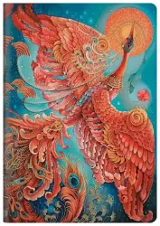 PAPERBLANKS Notizheft A5 CBD6316 Feuervogel liniert 80 S.