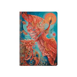 PAPERBLANKS Notizheft A5 CBD6318 Feuervogel dot 80 S.