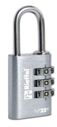 RIEFFEL SWITZERLAND Zahlenschloss Nr.22 30mm 22/30SILB silber