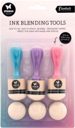 SIZZIX Farbmischwerkzeuge INKAP01 Pads 3 cm 6 St&uuml;ck