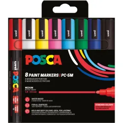 Posca - Marker Set, 14.3X14.6X2CM, Multicolor
