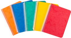 NOVOOO Spiralheft ass. 7.6&times;10.1cm 729775 kariert, 4mm, 70g 48 Blatt
