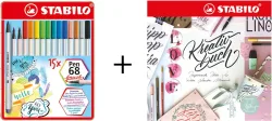 STABILO Fasermaler Pen 68 Brush 105683215 Creative Bundle