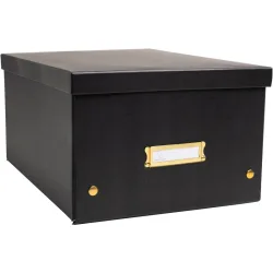 EXACOMPTA Aufbewahrungsbox Neo Deco A4+ 62351E schwarz 27x36x19cm