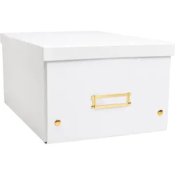 EXACOMPTA Aufbewahrungsbox Neo Deco A4+ 62358E weiss 27x36x19cm