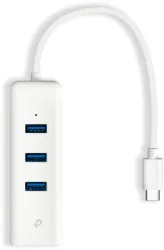 TP-LINK USB-C to GBE Network Adapter UE330C with 3-Port USB-A Hub