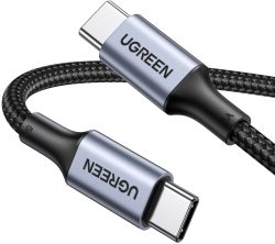 UGREEN Cable USB-C to USB-C 2.0 70428 100W,Alu Case,Braid 1.5m, Gr.