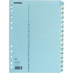 NOVOOO Kartonregister A4 40553 blau/beige 1-31