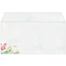 SIGEL Weihnachtsumschlag 11x22cm DU608 Magic Watercolor 25 St&uuml;ck