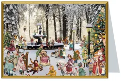 SELLMER Weihnachtskarte B6 99155 Verschneiter Brunnen