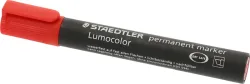 STAEDTLER Perm. Marker Lumocolor 350 350-2 rot, Keilspitze