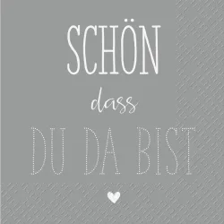 STEWO Serviette 25x25cm 2573648865 Dahoma FSC grau 20 St&uuml;ck