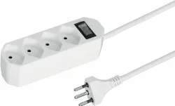 STEFFEN Steckdosenleiste Compact 200130214 4x T13, weiss