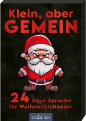 ARS EDITION Adventskalender 7.2x10.5cm 136193 24 b&ouml;se Spr&uuml;che
