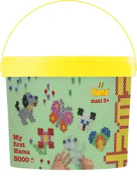 HAMA B&uuml;gelperlen Maxi 8806 3000 Perlen und 4 Platten